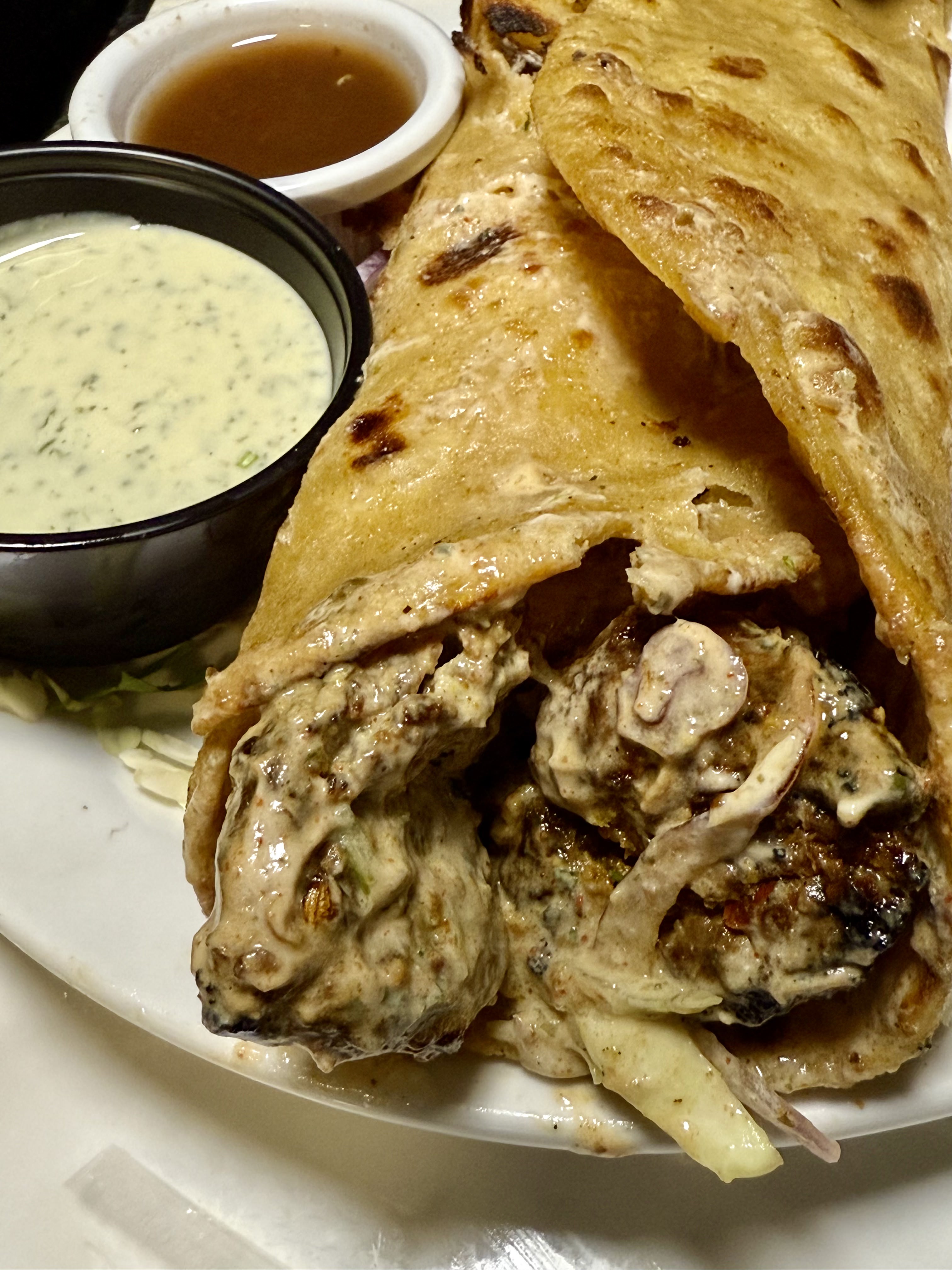 Lamb Boti Wrap
